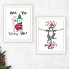 2- Piece Vignette Are You Kidding ME? White Framed Wall Art for Living Room, Bedroom Wall Art Print for Home Decor by Deb Strain - 2 of 4