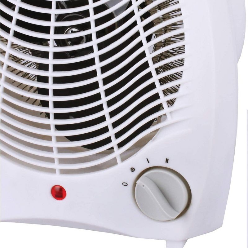 Brentwood 1500 watt 2 in 1 Fan Heater in White, 3 of 7