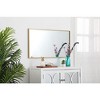 Elegant Lighting Metal frame rectangle mirror 20 inch in silver - 3 of 4