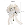 Unique Bargains Wedding Flowers Greenery Handmade Artificial Bridal Bouquets 1 Pc - 2 of 4