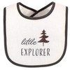 Hudson Baby Infant Boy Cotton Terry Drooler Bibs with Fiber Filling, Boy Woodland, One Size - 4 of 4