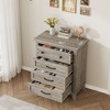 Garvee 4 Dresser for Bedroom, 34.8" Tall Drawer Dresser with Storage Freestanding, Wooden Closet Storage Chest for Living Room, Bedroom - 4 of 4