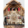 Eight Day Musical Cuckoo Clock Cottage with Beer Drinker 14 Inch Height and Moving Waterwheel By River City Clocks - 2 of 4