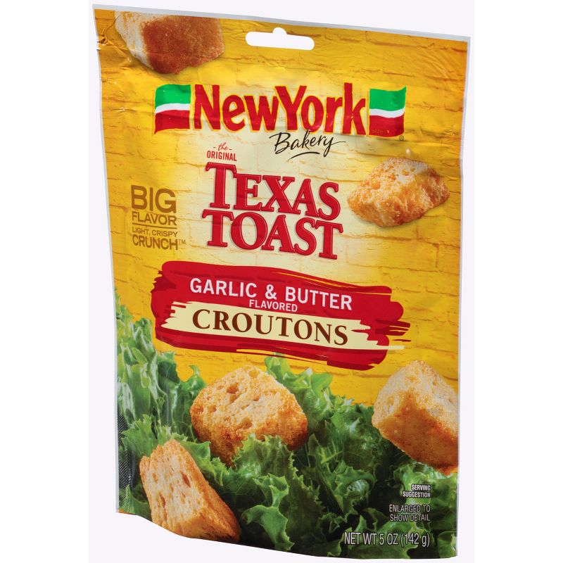 New York Bakery Texas Toast Garlic and Butter Flavored Croutons - 5oz, 3 of 4