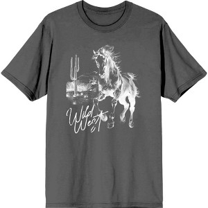 Wild West Adventure Adult Crew Neck Short Sleeve Tee - 1 of 2