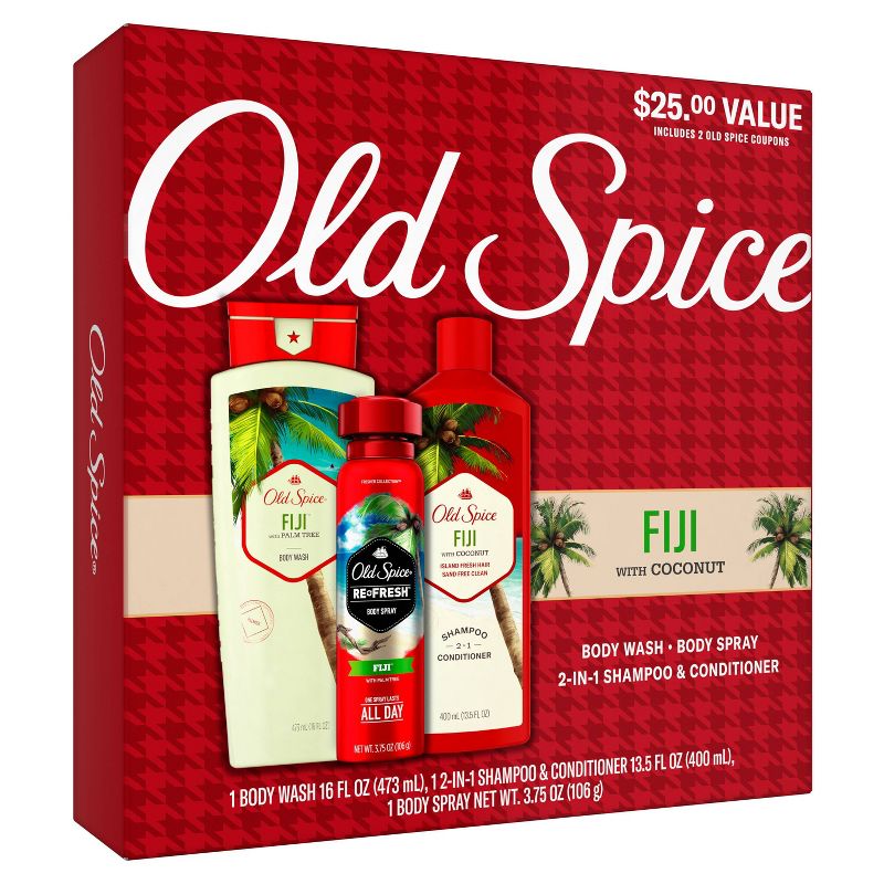Old Spice Fiji Holiday Gift Set Pack - 3ct, 5 of 7