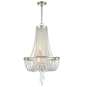 Crystorama Lighting Arcadia 4 - Light Chandelier in  Antique Silver - 1 of 3