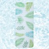 Unique Bargains Bath Mat with Suction Cups and Drain Holes White Green 1 Pc - 3 of 4