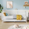 Whizmax Twin Metal Daybed with Trundle, Space Saving Trundle Sofa Bed for Living Room, Bedroom and Guest Room - 2 of 4