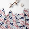 Bacati - Emma Aztec Print Kilim Coral/Mint/Navy Crib/Toddler Bed Skirt.. - 2 of 4