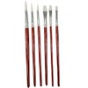 Sax White Synthetic Taklon Paint Brushes with Short Handles, Assorted Sizes, Set of 72 - 2 of 4