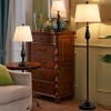Tangkula 3-Pack Vintage Style Metal Floor and Table Lamp Set for Home Living Room - 2 of 4