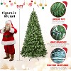 Pre-Lit PVC Christmas Tree with 300 UL Lights, 782 Tips, Auto-Unfold Memory Wire, Easy Assembly with Stable Metal Stand - 2 of 4
