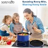SereneLife Home Kitchen Cookware Set – 15-Piece Non-Stick Pots & Pans Set with Heat Resistant Lacquer Finish - 2 of 4