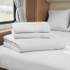 Nestl RV Queen Sheets, Super Soft 4PC Microfiber Sheet Set for Camper, Short Queen Sheets - 2 of 4