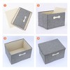 REGALWOVEN Collapsible Fabric Storage Bin with Lid and Handle for Shelves Closet 2 Pcs - 3 of 4
