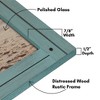 Americanflat 18x24 Rustic Picture Frame in Turquoise Blue with Textured Wood and Plexiglass - Horizontal and Vertical Formats for Wall - 3 of 4