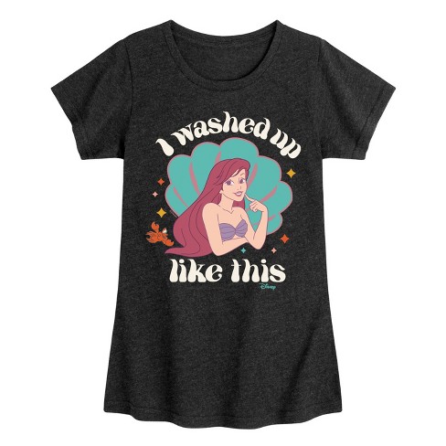 I Washed Up Like This Mermaid T Shirt Fluorescent Bright Tee