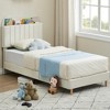 Twin/Twin XL/Full Bed Frames, Upholstered Platform Bed Frame with Bookcase Headboard, Velvet Platform Bed Mattress Foundation - 4 of 4