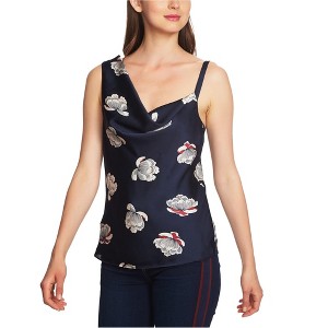 1.STATE Womens Drapey Floral Sleeveless Blouse Top - 1 of 1
