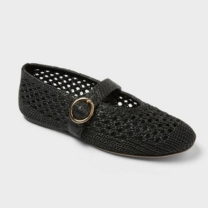 Women's Sia Knit Woven Mary Jane Flats - Universal Thread™ - 1 of 4
