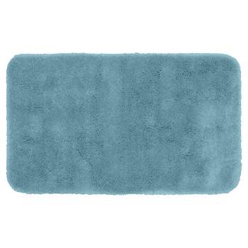 30"x50" Finest Luxury Ultra Plush Washable Nylon Bath Rug Basin Blue - Garland