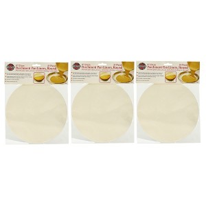 Norpro 9" Round Parchment Paper Cake Pizza Tart Baking Pan Liners - 25 Pack - 1 of 4