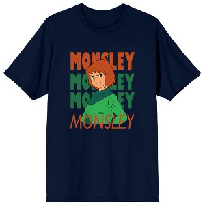 Future Boy Conan Monsley Crew Neck Short Sleeve Navy Men's T-shirt - 1 of 3