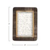 Storied Home Hand-Carved Horn Photo Frame with Brass Border, Black & Natural (Holds 4" x 6" Photo) - 2 of 4