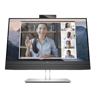 HP 24" IPS FHD Conferencing Computer Monitor - Black
