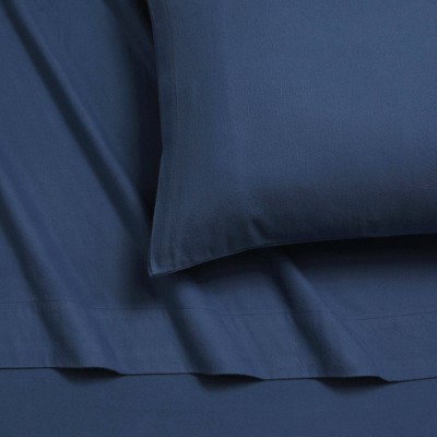 Tribeca Living 6 oz Cotton German Flannel Deep Pocket Sheet Set