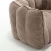 PAGED Chenille Bean Bag Chair with Footstool, Modern Comfortable Sofa Chair with Highly Resilient Foam for Bedroom, Living Room - 4 of 4