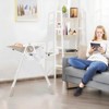 Foldable High Chair for Babies, Adjustable Baby Highchair with 5 Recline Positions, Removable Double Tray,Portable Feeding Chair with 5-Point Harness - 2 of 4