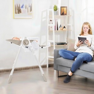 Baby High Chair with Adjustable Height & Footrest, Folding Highchairs for Babies and Toddlers with 5-Point Harness & 5-Recline Positions - 1 of 4