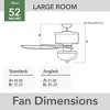 Hunter 52" Italian Countryside Lighted Ceiling Fan Cocoa Finish with Aged Barnwood/Cherried Walnut Blades - 3 of 4