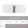INSPIRE CHIC Women's Metal Interlock Buckle Stretchy Fashion Vintage Elastic Waist Belts 1 Pc - 4 of 4