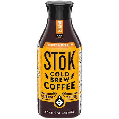 SToK Bright & Mellow Cold Brew Coffee - 48 fl oz Bottle