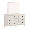 Royal Hampton Dresser Mirror, Classic French Design, White Solid Wood, 40 Inch - 2 of 4