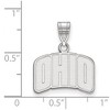 Black Bow Jewelry 14k White Gold Ohio Bobcats NCAA Small Pendant - 2 of 3