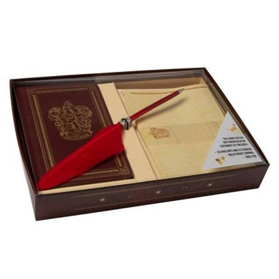 Harry Potter: Gryffindor Desktop Stationery Set (with Pen) - by  Insight Editions (Hardcover)