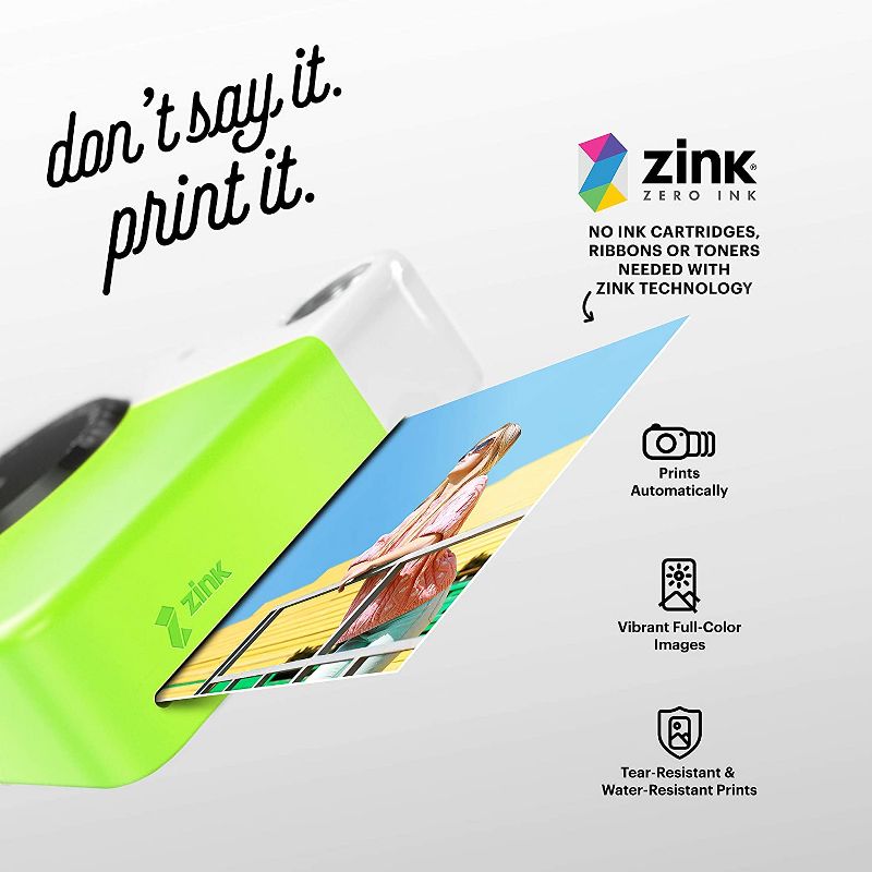 KODAK Printomatic Digital Instant Print Camera - Full Color Prints On ZINK 2x3" Sticky-Backed Photo Paper  Print Memories Instantly, 5 of 7