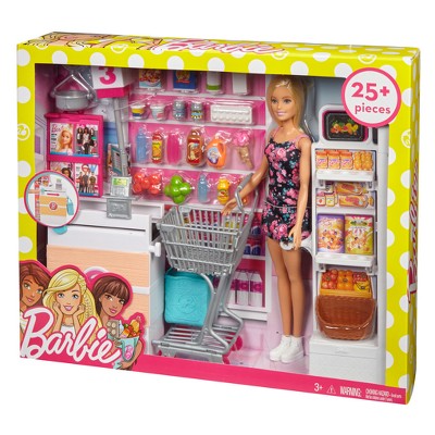 barbie with shopping cart