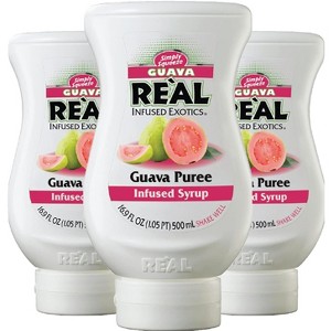 Reàl Infused Exotics Simply Squeeze Infused Syrup Guava 16.9oz Bottle for Mix- ologists, Chefs, Cooks - 1 of 4