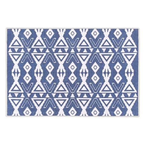 Sussexhome Lattice Collection Cotton Heavy Duty Low Pile Area Rug