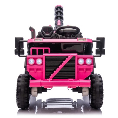 TopComfy Baby Walkers Kids 2 Seater 3 Wheel Ride Function Flip Up Adult Backseat Portable Storage Hooks for Kids, Pink, 42.52"*24.8"*17.32"