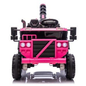 TopComfy Baby Walkers Kids 2 Seater 3 Wheel Ride Function Flip Up Adult Backseat Portable Storage Hooks for Kids, Pink, 42.52"*24.8"*17.32" - 1 of 4