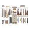 Aheaplus 120'' Adjustable Closet Organizer, Large Closet System with Storage Drawers and Hanging Rods - 3 of 4