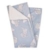NoJo Disney Dumbo Sweet Little Baby Light Blue and White Super Soft Cuddly Plush Baby Blanket - 3 of 4
