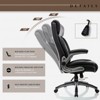 Office Desk Chair, Leather Executive Chair with Adjustable Lumbar Support, Task Chair for Home - 2 of 4