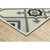 Oriental Weavers Torrey 004Y1 Light Grey/ Blue Indoor/Outdoor Area Rug - 1'10" x 3'9" - 3 of 4